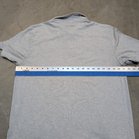 Travis Mathew Mens L Polo Golf Gray Stained - Picture 7 of 8